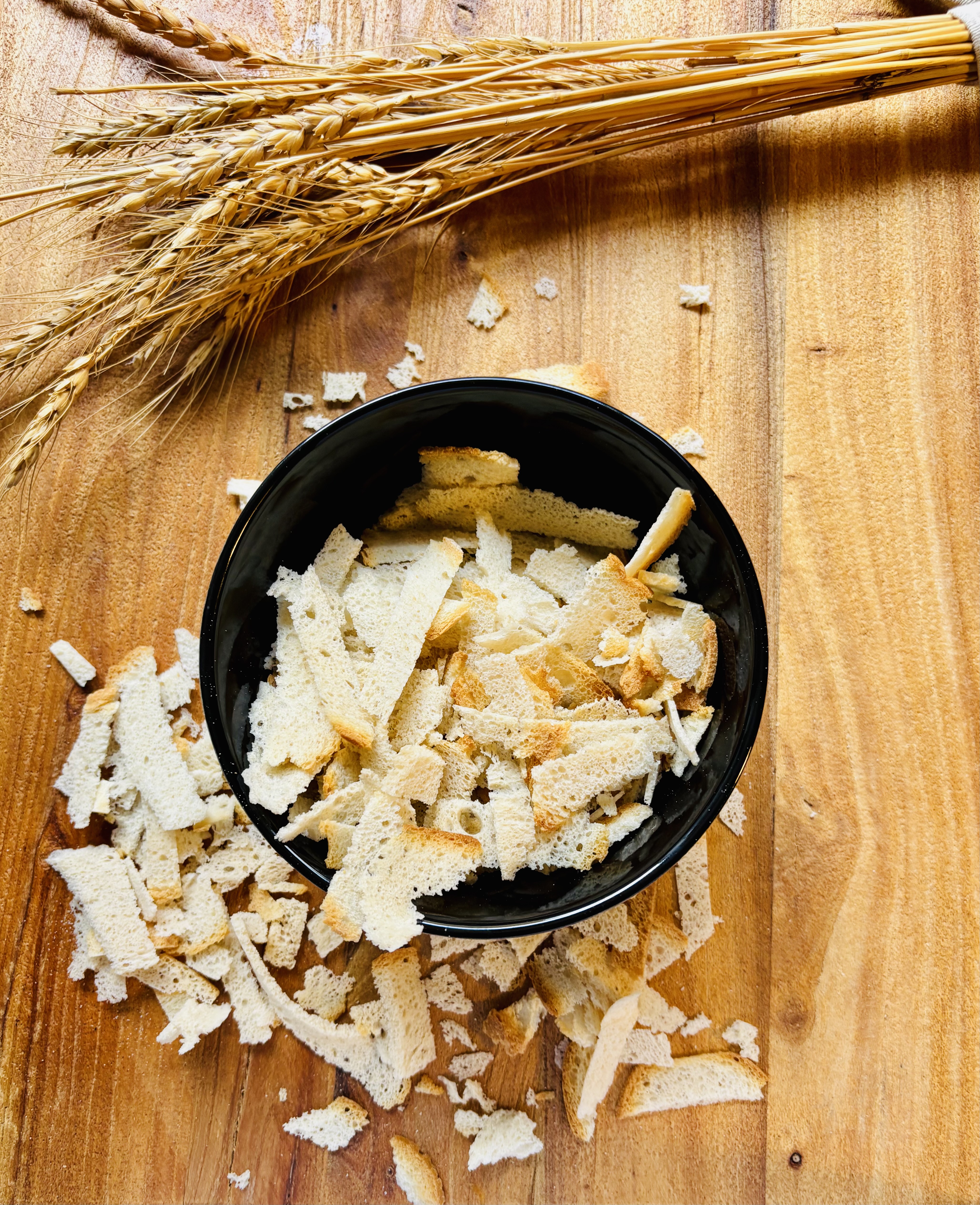 migas de pan blanco